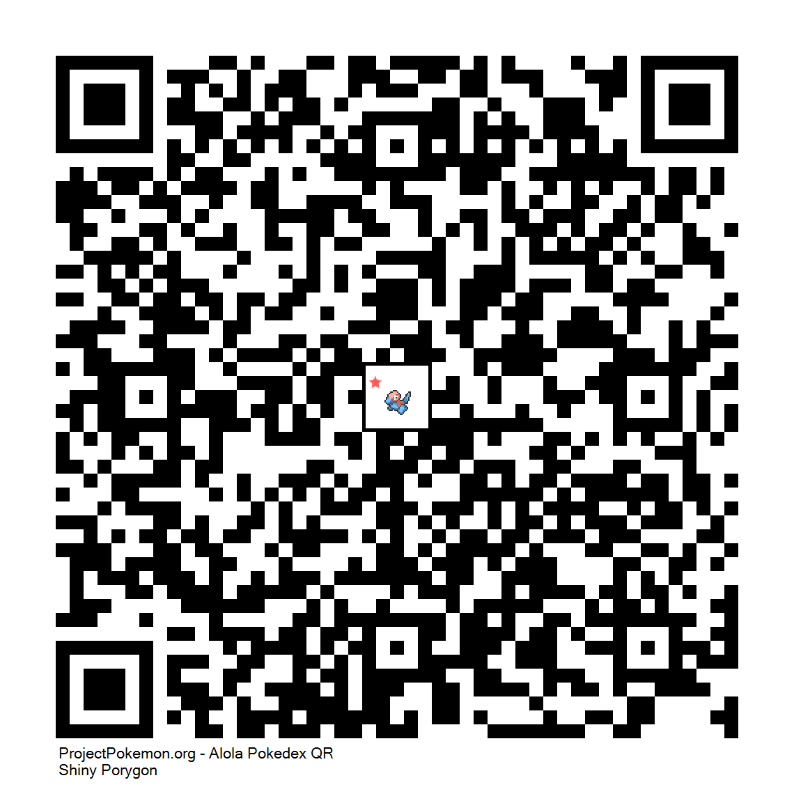 Cdigo QR de Porygon variocolor